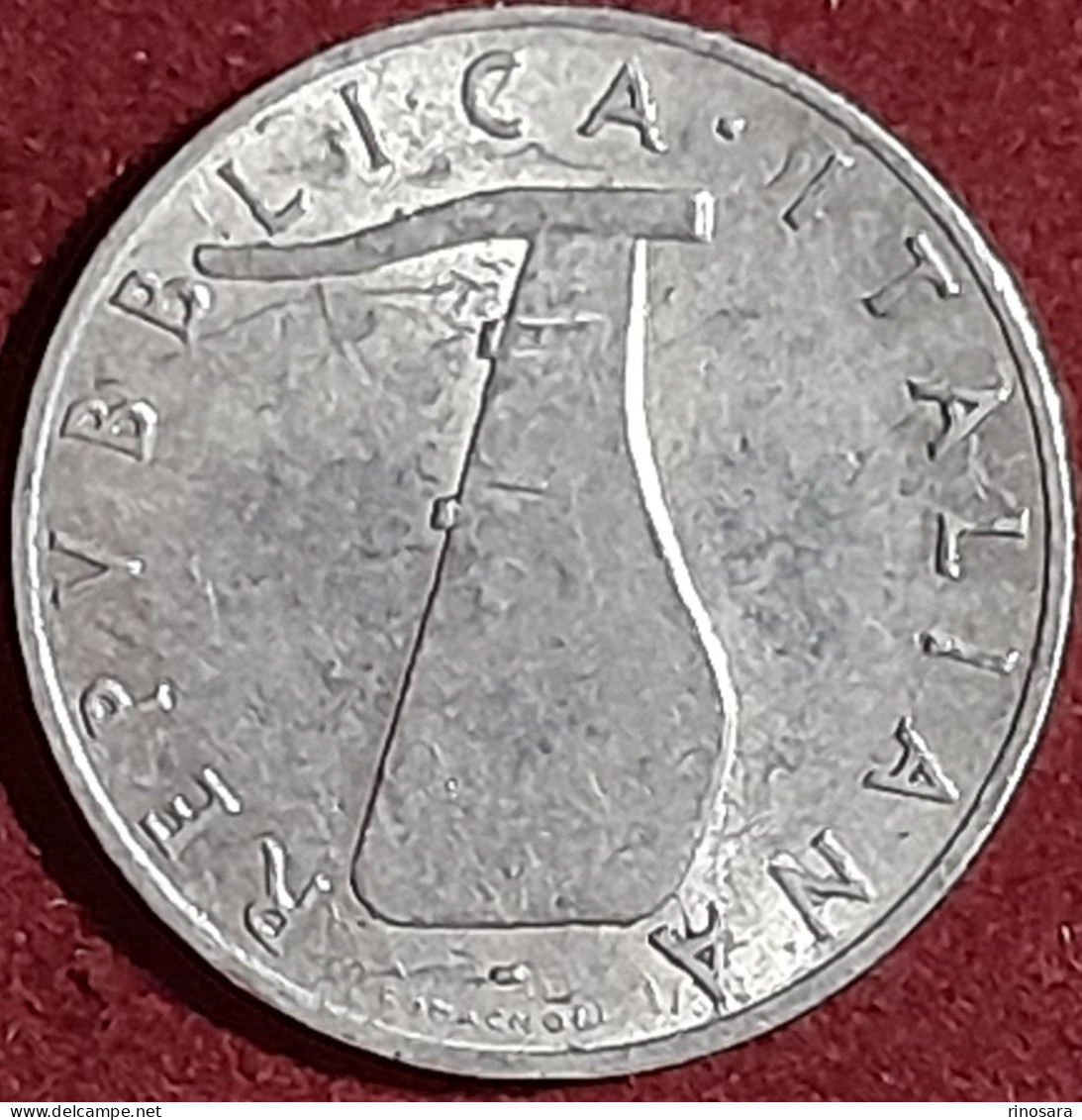 Variante Con Errore Di Conio 5 Lire 1954 Firma Distante Repubblica Italiana - 5 Liras