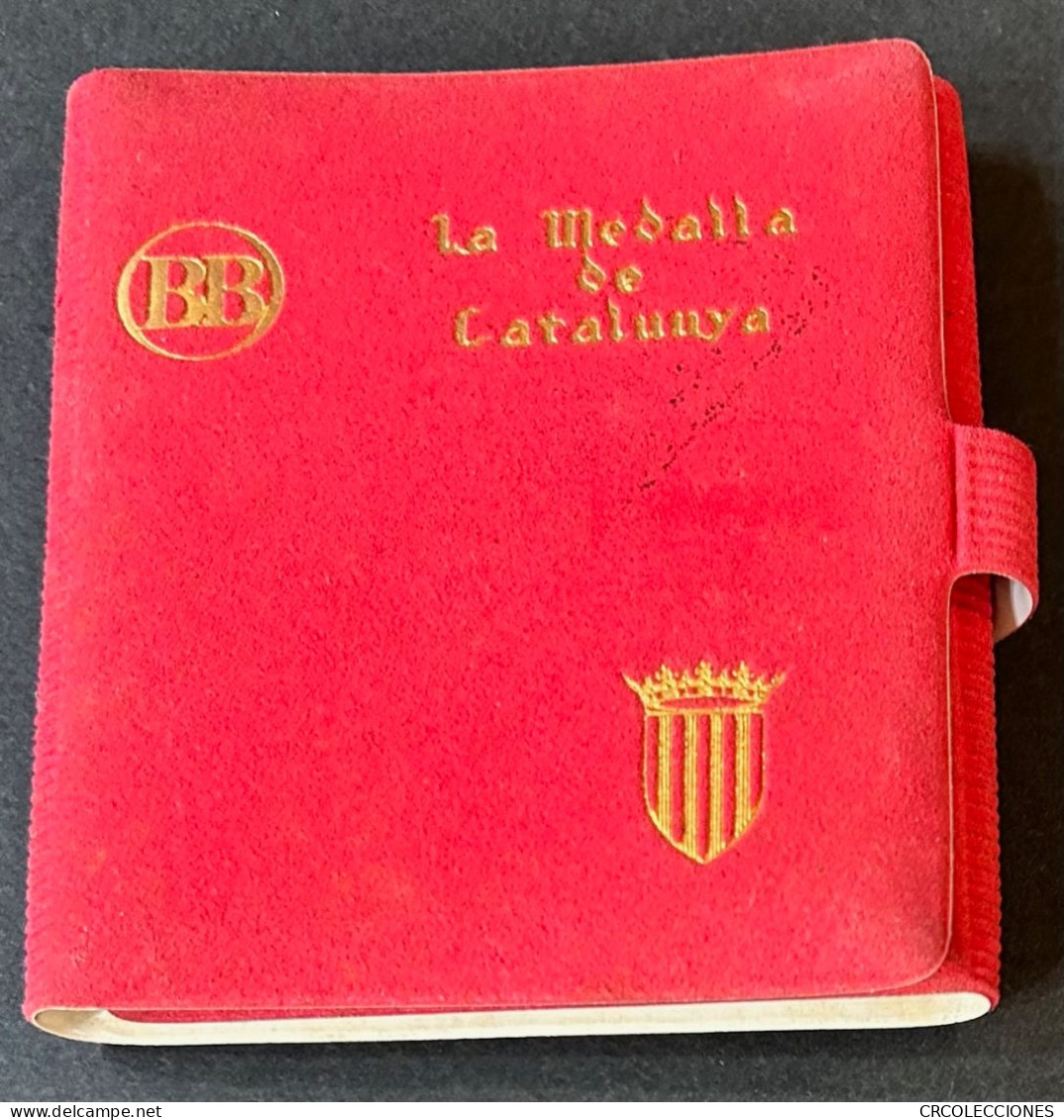 CREXP317 CARTERA CON MEDALLA CATALUÑA 40 GRAMOS PROOF - Professionnels/De Société