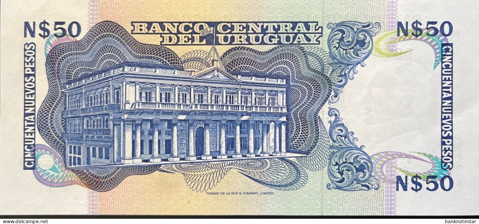 Uruguay 50 Nuevos Pesos, P-61c (1981) - UNC - REPLACEMENT - Serie E - Uruguay