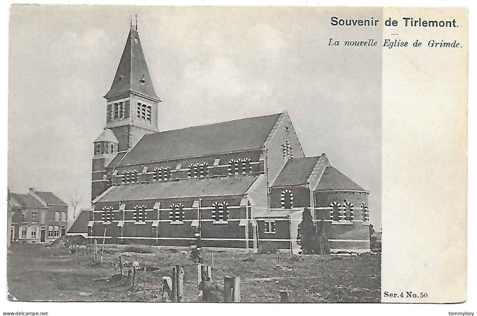 CPA Souvenir De Tirlemont, La Nouvelle Eglise De Grimde - Tienen