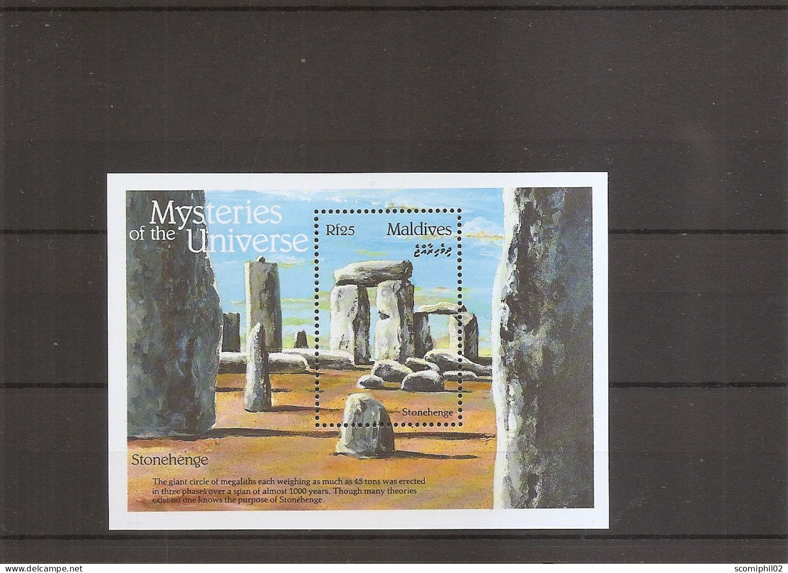 Archéologie - Stonehenge ( BF  267 XXX -MNH - Des Maldives ) - Archéologie