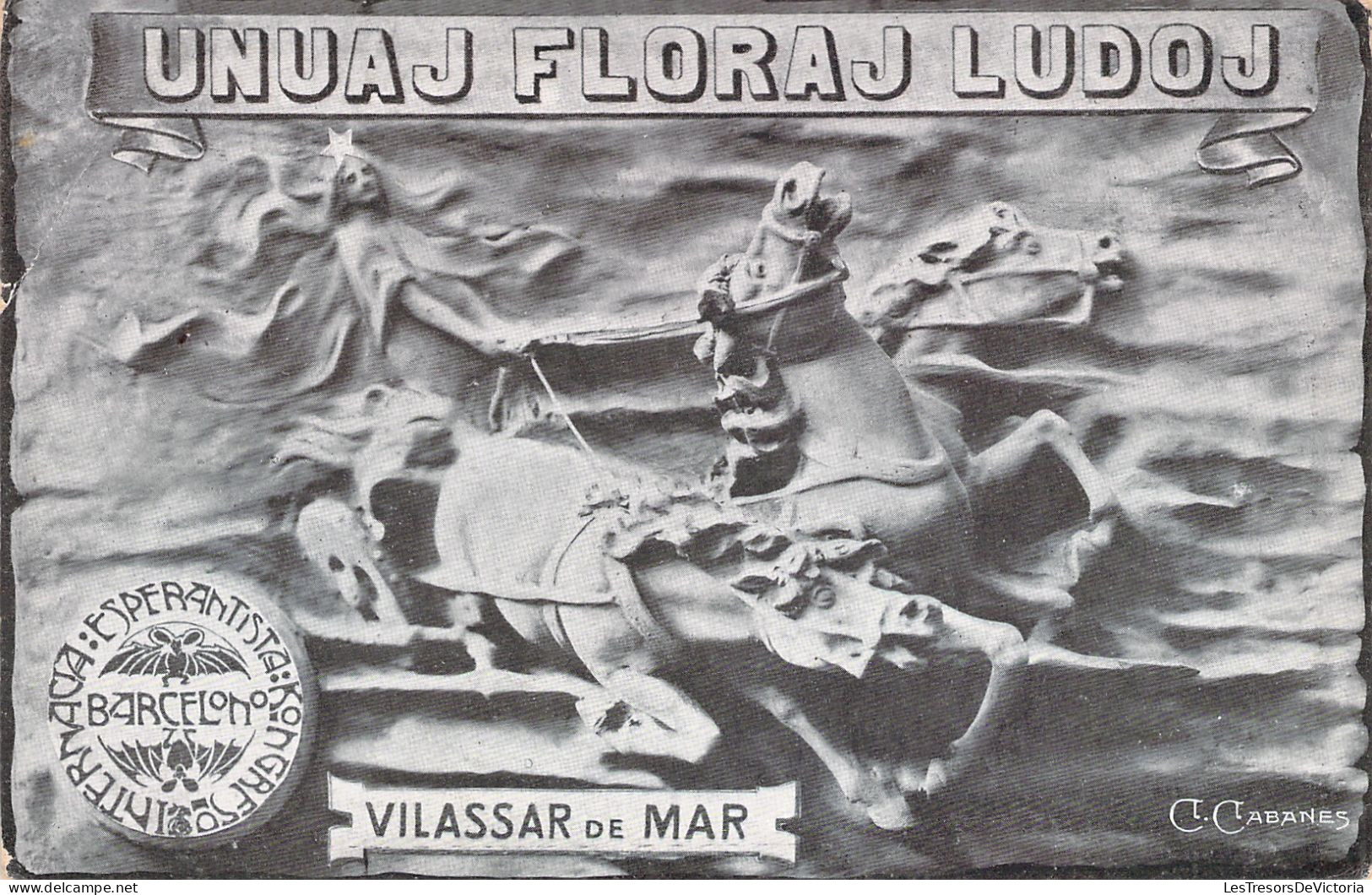 ESPERANTO - Unuaj Floraj Ludoj - Vilissar De Mar - Esperantista - Carte Postale Ancienne - Esperanto