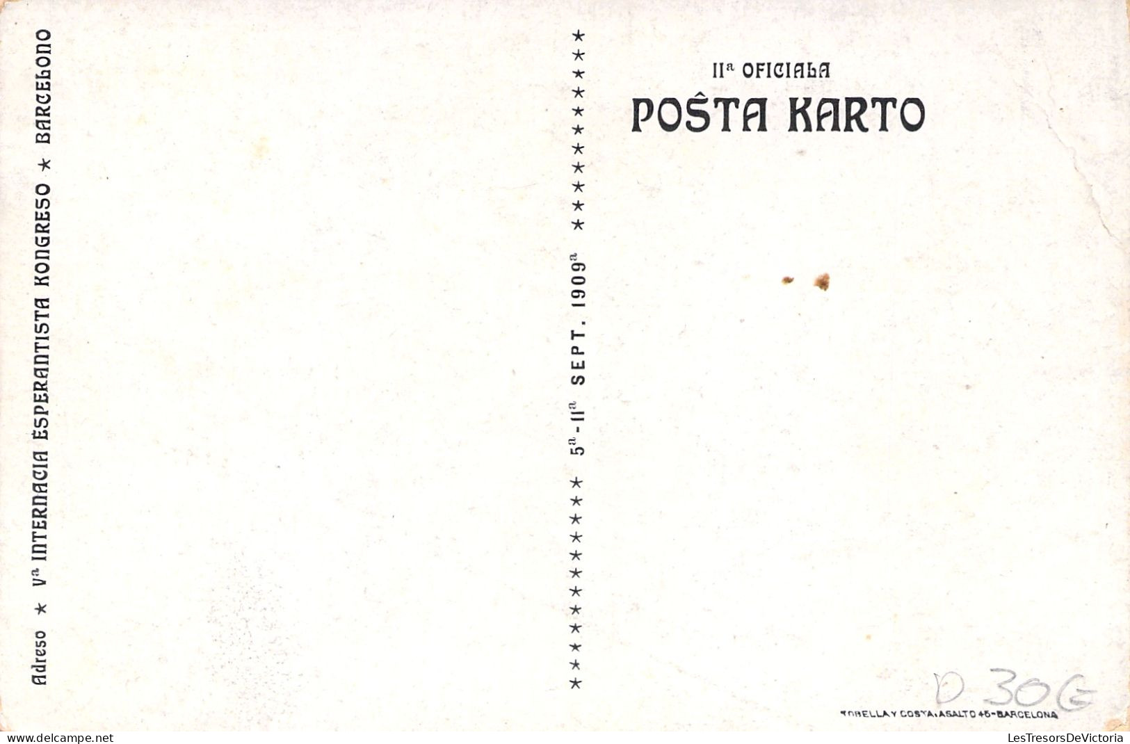 ESPERANTO - Unuaj Floraj Ludoj - Vilissar De Mar - Esperantista - Carte Postale Ancienne - Esperanto