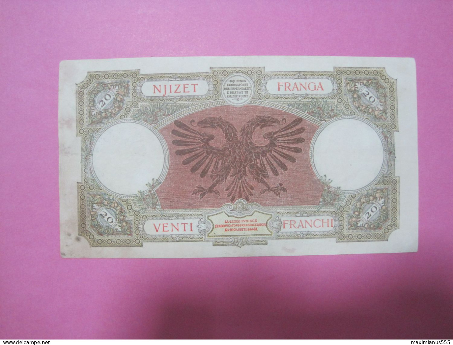 Albania 20 Franga Banknotes ND 1939, (6) - Albanien