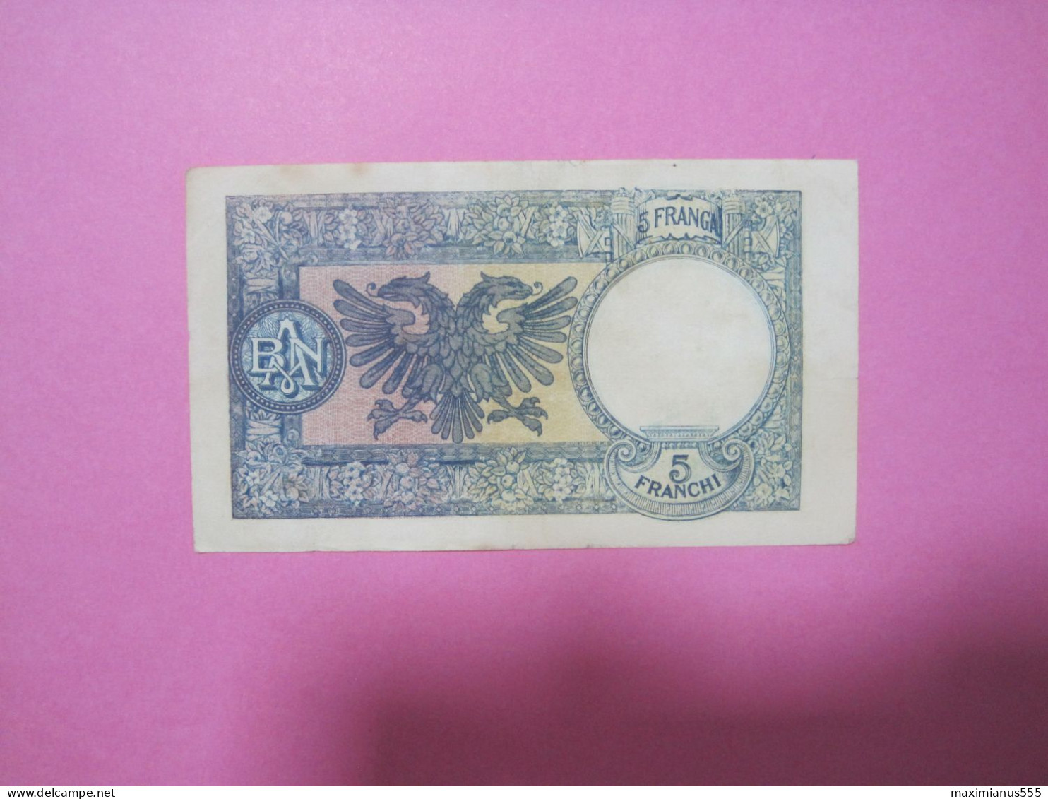 Albania 5 Franga Banknotes ND 1939, (1) Good Number 2000 - Albanien