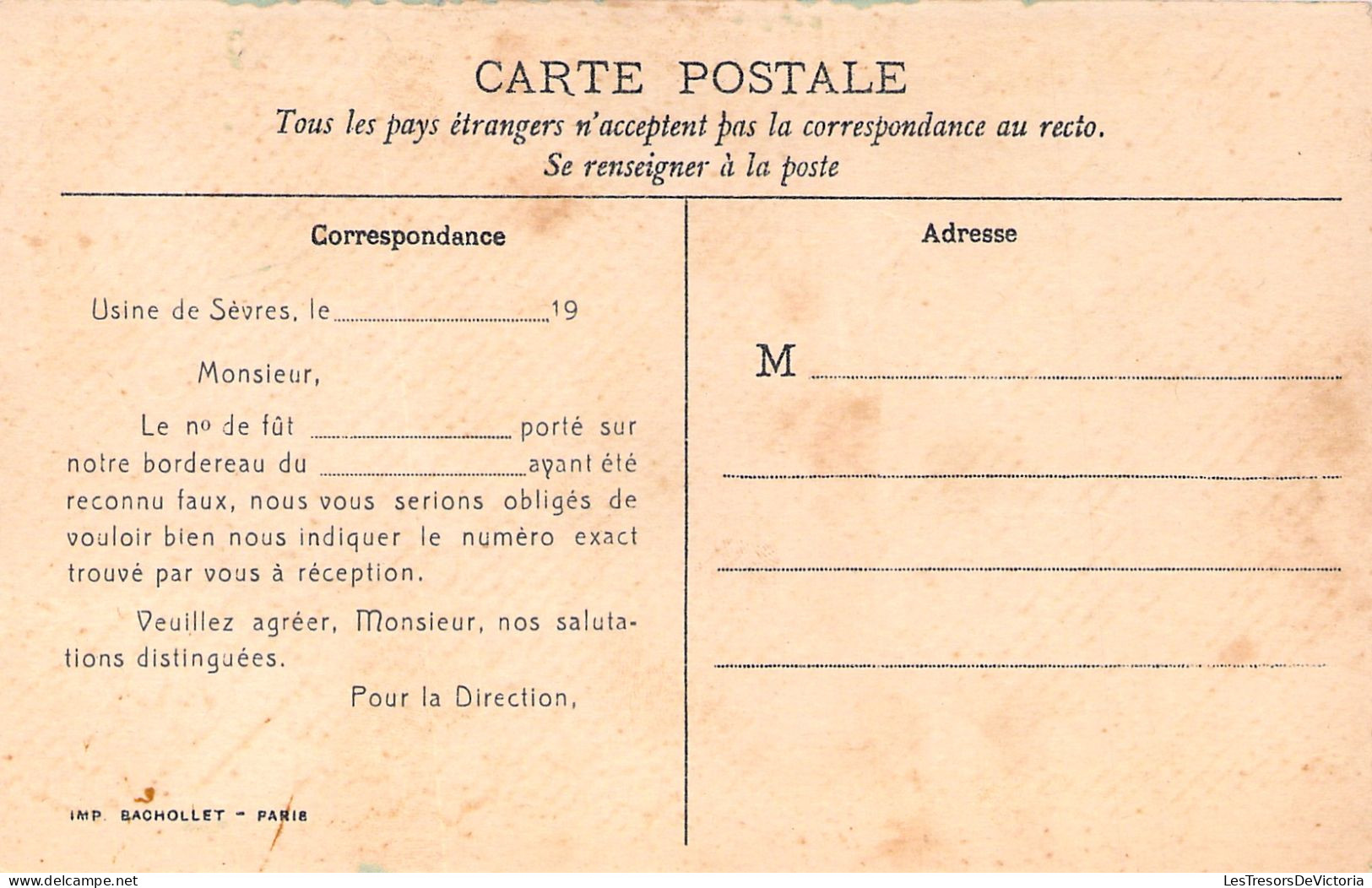 PUBLICITE - Biere La Meuse - Illustration Avec Calèche Et Major D'homme - Alcool - Carte Postale Ancienne - Reclame