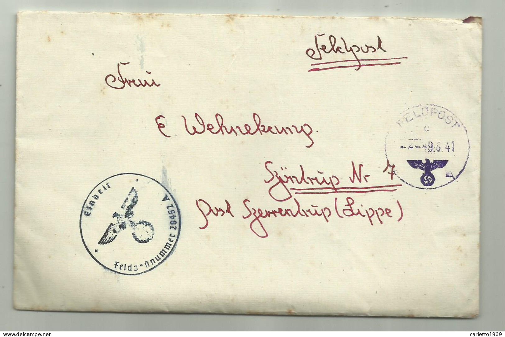 FELDPOST 1941 CON LETTERA  - Used Stamps