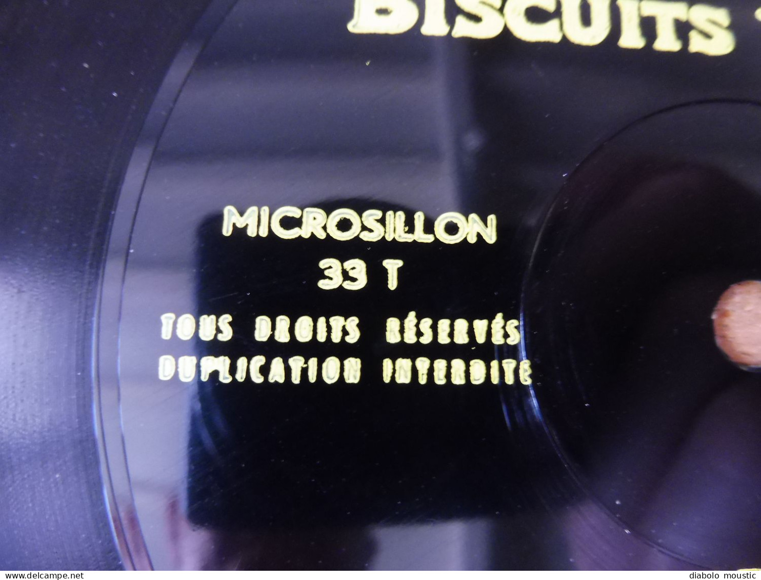 Disque souple microsillon 33 T  , offert par les BONS BISCUITS PERNOTS : L'eau Vive, Marilyn , Pépito ,