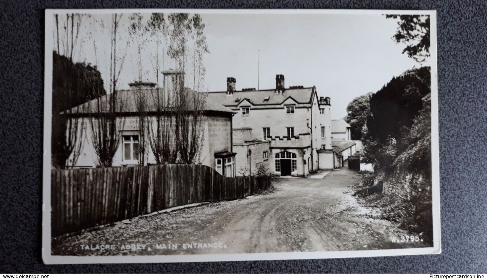 TALACRE ABBEY MAIN ENTRANCE OLD R/P POSTCARD FLINTSHIRE WALES - Flintshire