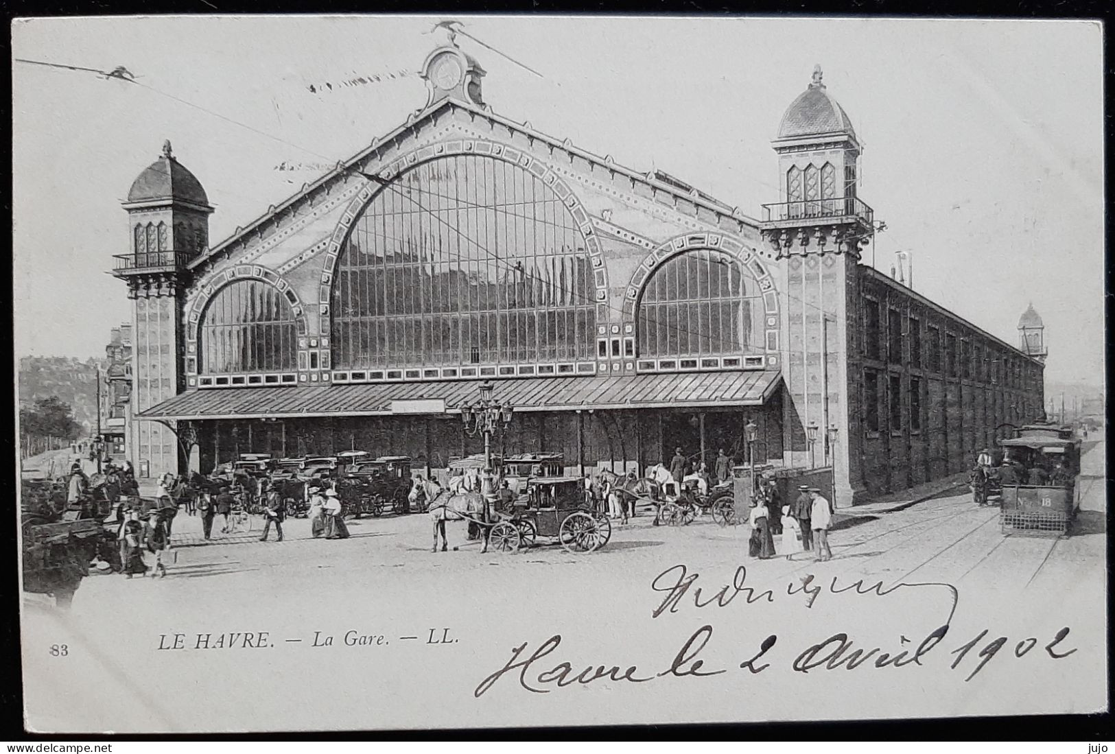76 - LE HAVRE -  La Gare  - Animée  Voiture Tramway    (Précurseur) - Station