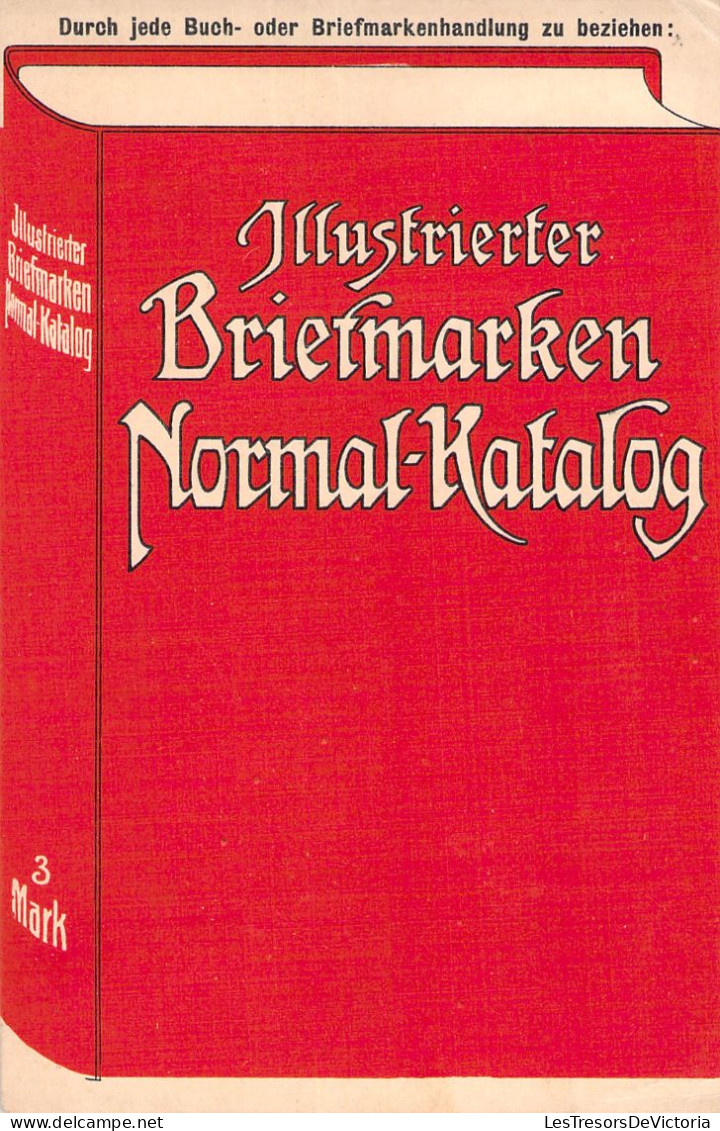 Publicité - Illustrierter Briefmarken Normal Katalog - Carte Représentant Un Livre - Carte Postale Ancienne - Werbepostkarten