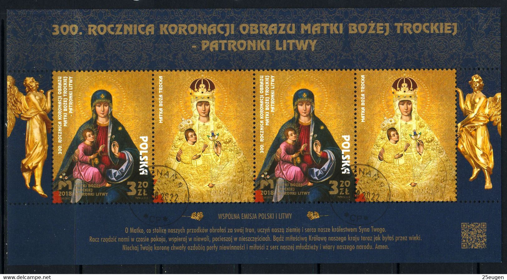 POLAND 2018 Michel No Bl 275 Used - Gebraucht