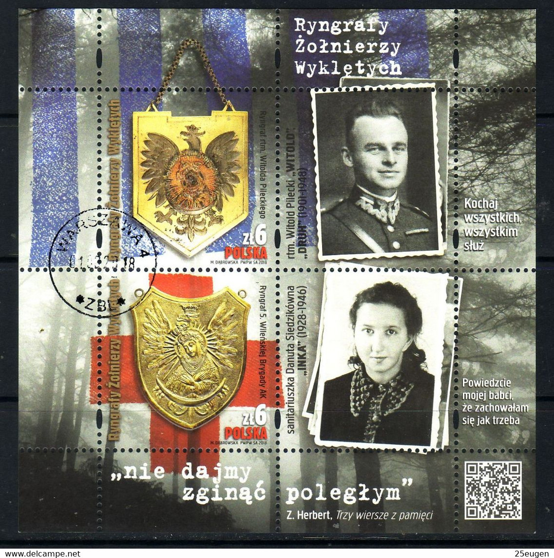 POLAND 2018 Michel No Bl 272 Used - Gebraucht