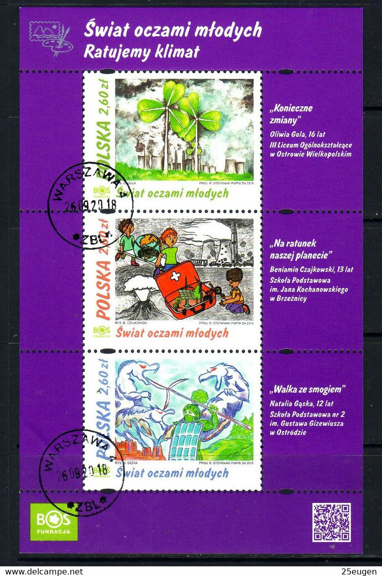 POLAND 2018 Michel No Bl 276 Used - Gebraucht