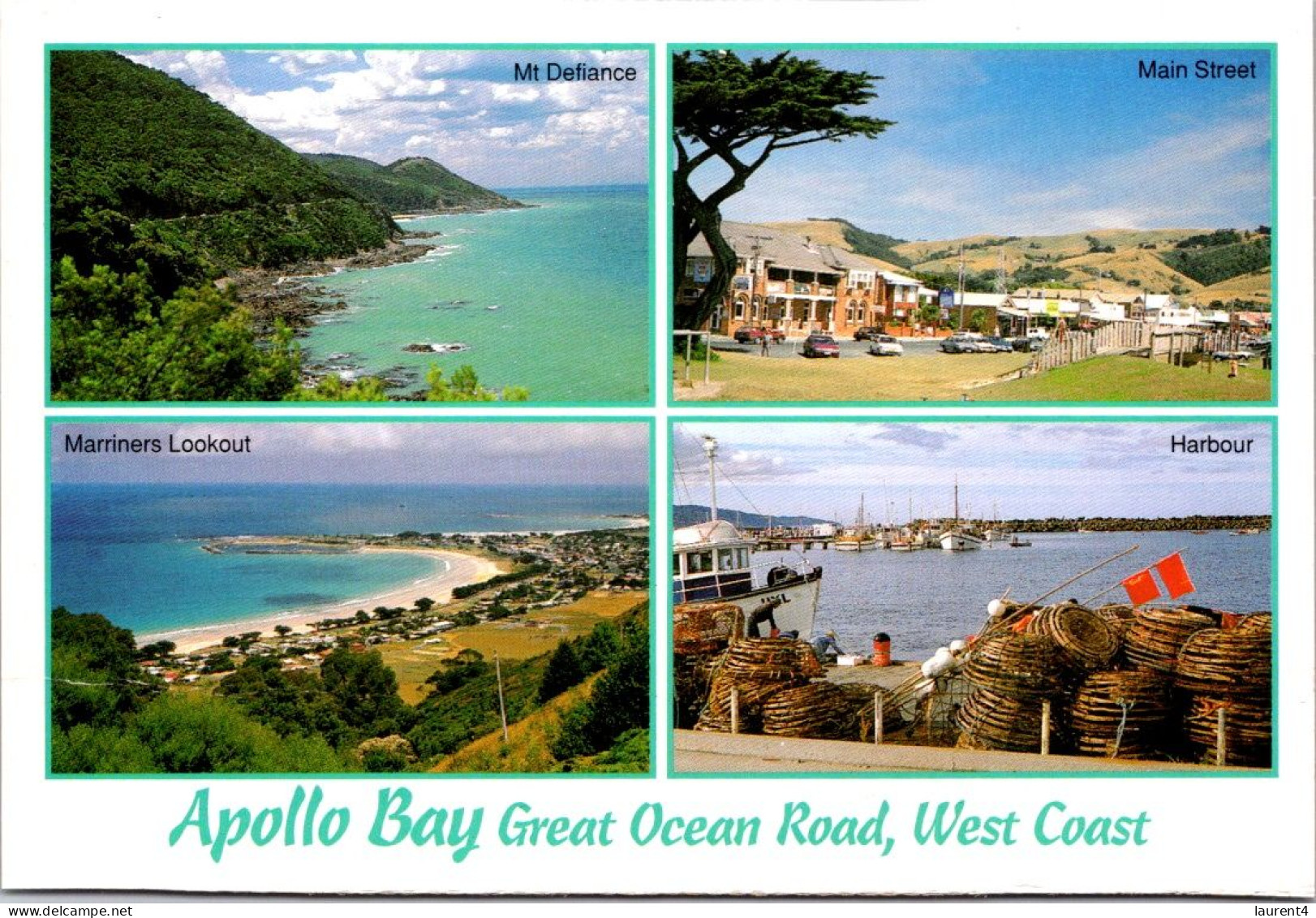 7-9-2023 (4 T 26) Australia - VIC - Apollo Bay (Waterfall) + 1 (2 Postcards) - Autres & Non Classés