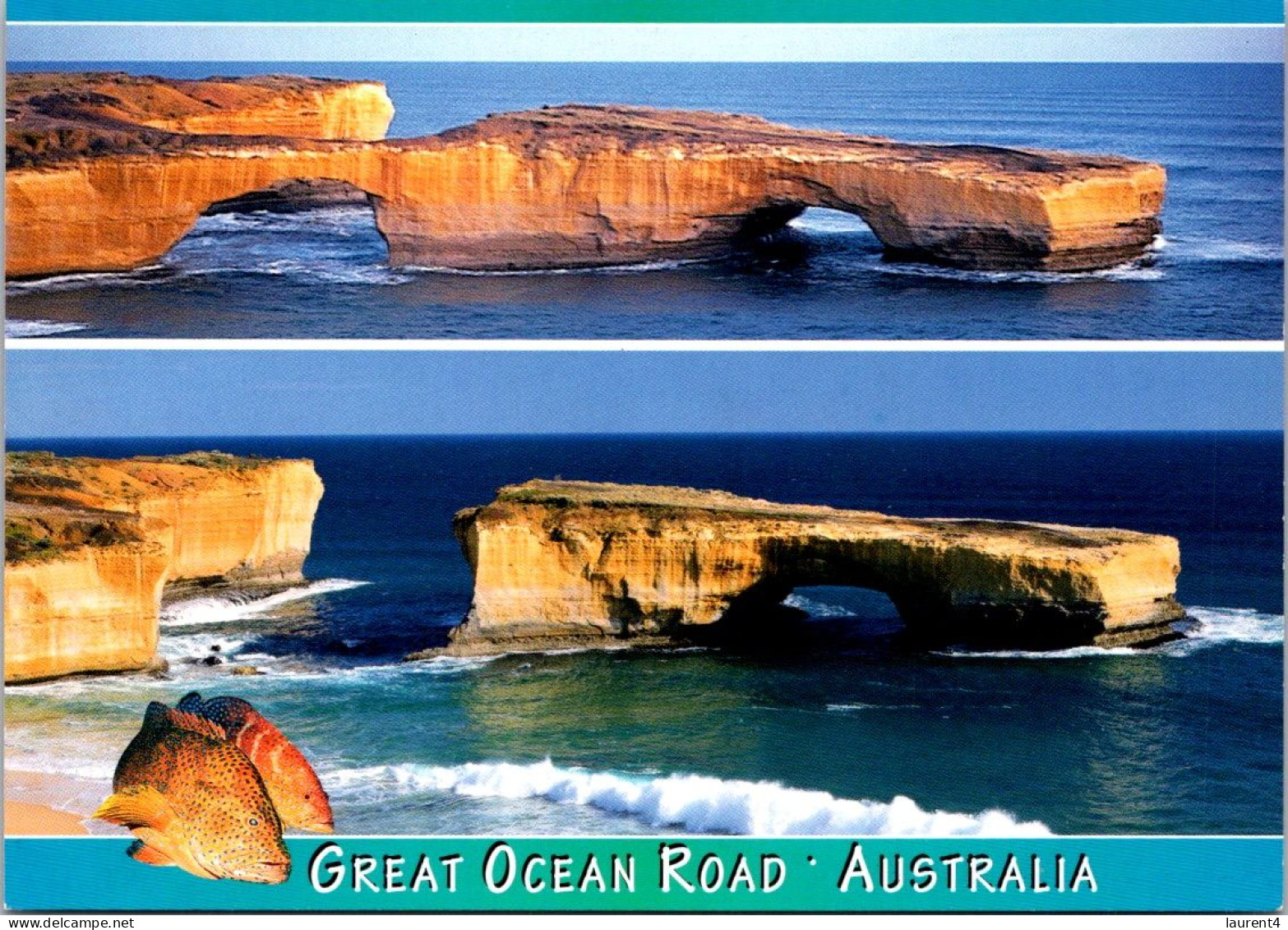 7-9-2023 (4 T 26) Australia - VIC - Great OCean Road (2 Postcards) - Other & Unclassified