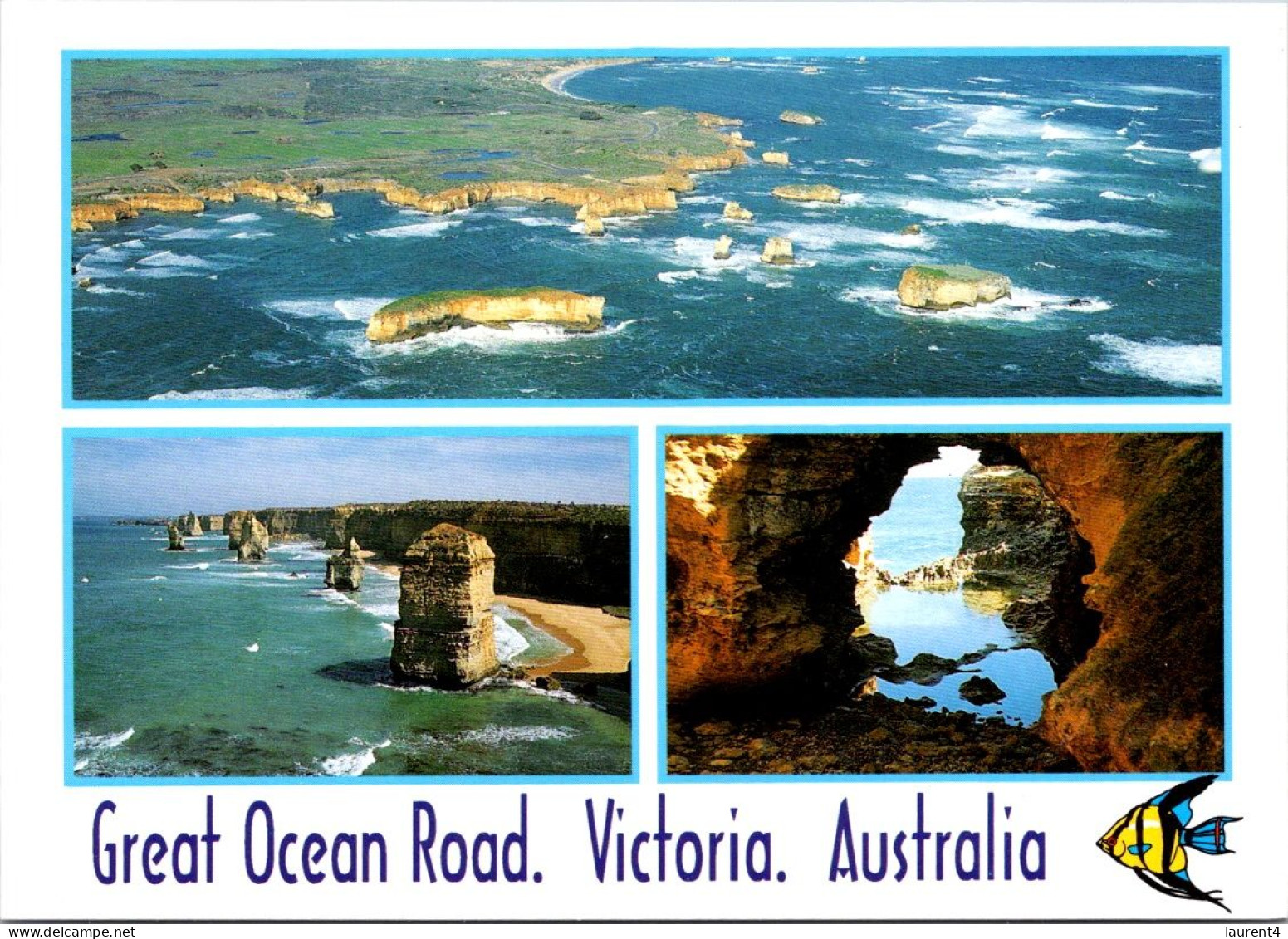 7-9-2023 (4 T 26) Australia - VIC - Great OCean Road (2 Postcards) - Other & Unclassified