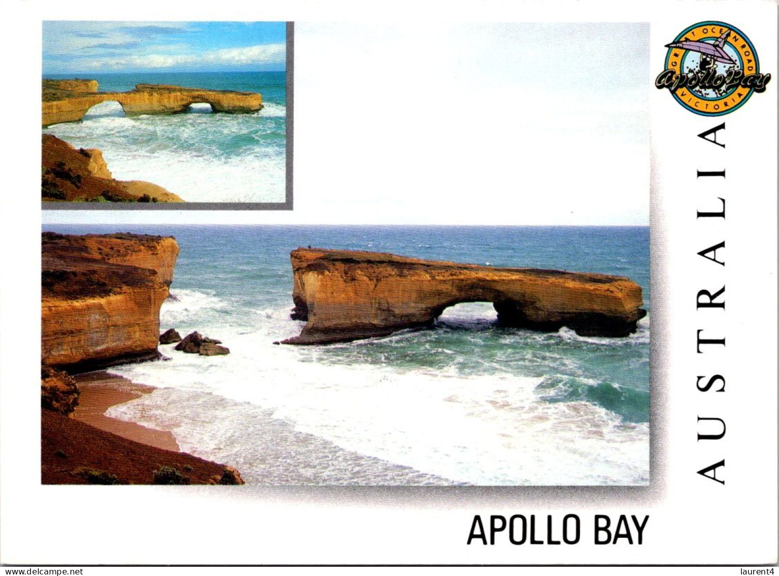 7-9-2023 (4 T 26) Australia - VIC - Apollo Bay (2 Postcards) 1 With Lighthouse / Phare - Autres & Non Classés