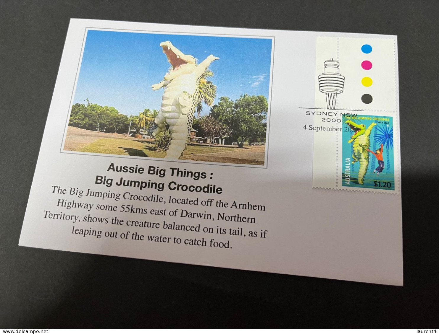 7-9-2023 (4 T 27) Australia - New AUSSIE BIG THINGS (5 Covers) Cancelled On 1st Day Of Issue (with Tag Stamps) - Brieven En Documenten