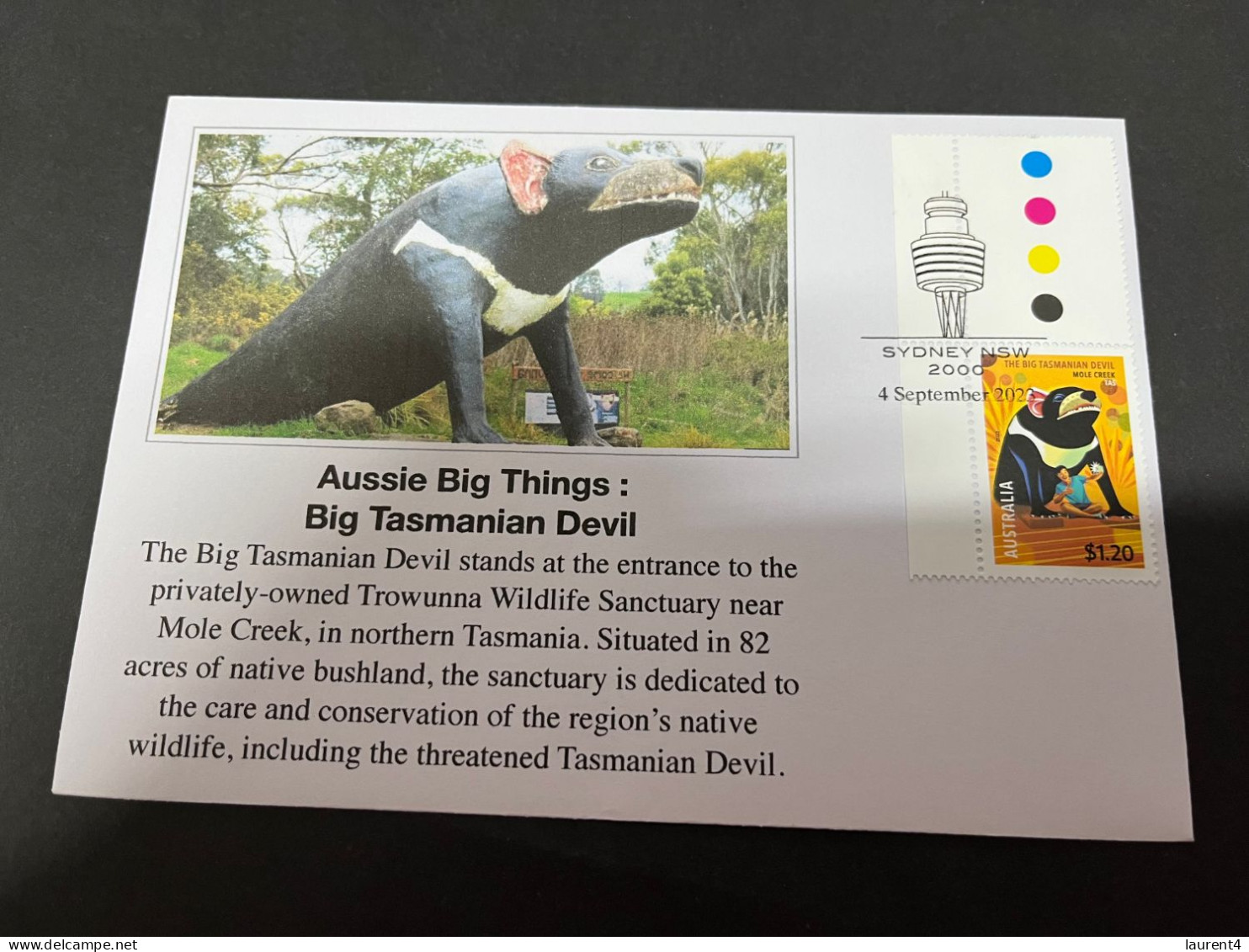 7-9-2023 (4 T 27) Australia - New AUSSIE BIG THINGS (5 Covers) Cancelled On 1st Day Of Issue (with Tag Stamps) - Covers & Documents