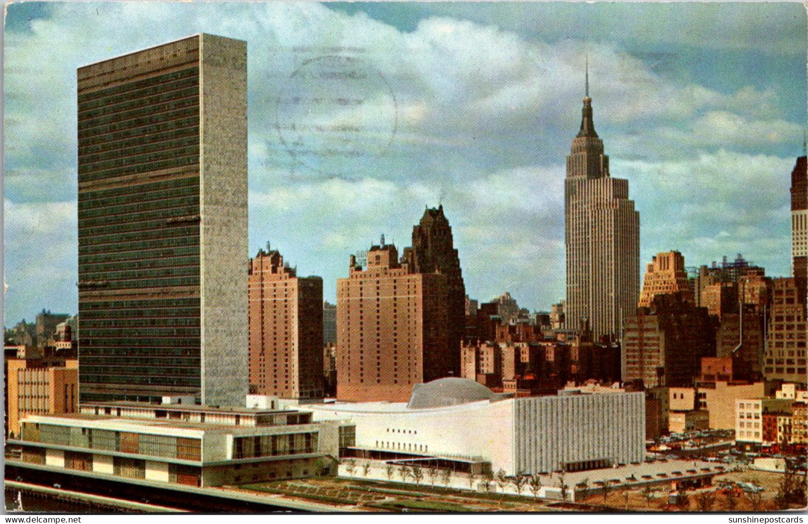 New York City Aerial View United Nations Headquarters 1954 - Manhattan