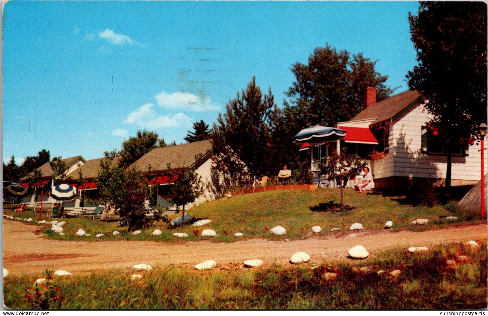 New York Adirondacks Saranac Lake Hill Top Cabins 1962 - Adirondack