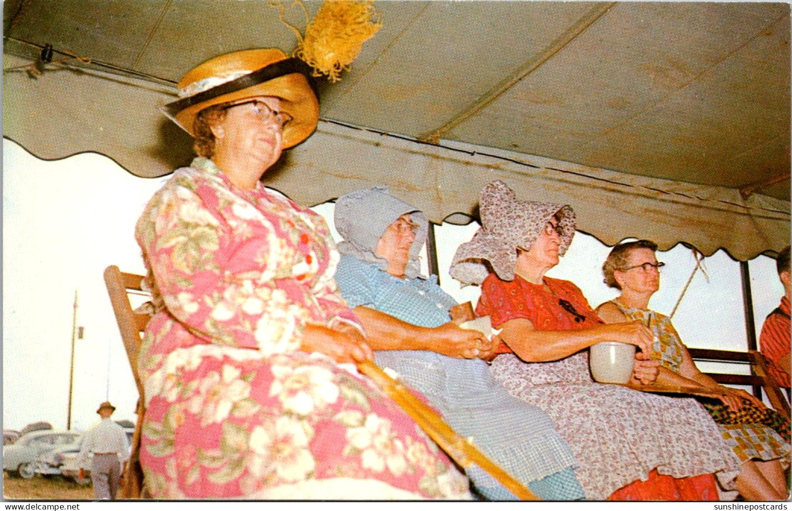 Pennsylvania Dutch Women Wearing Traditional Colorful Costumes - Lancaster