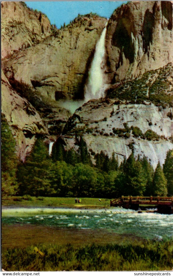 California Yosemite National Park Yosemite Falls From The Meadows 1952 - Yosemite