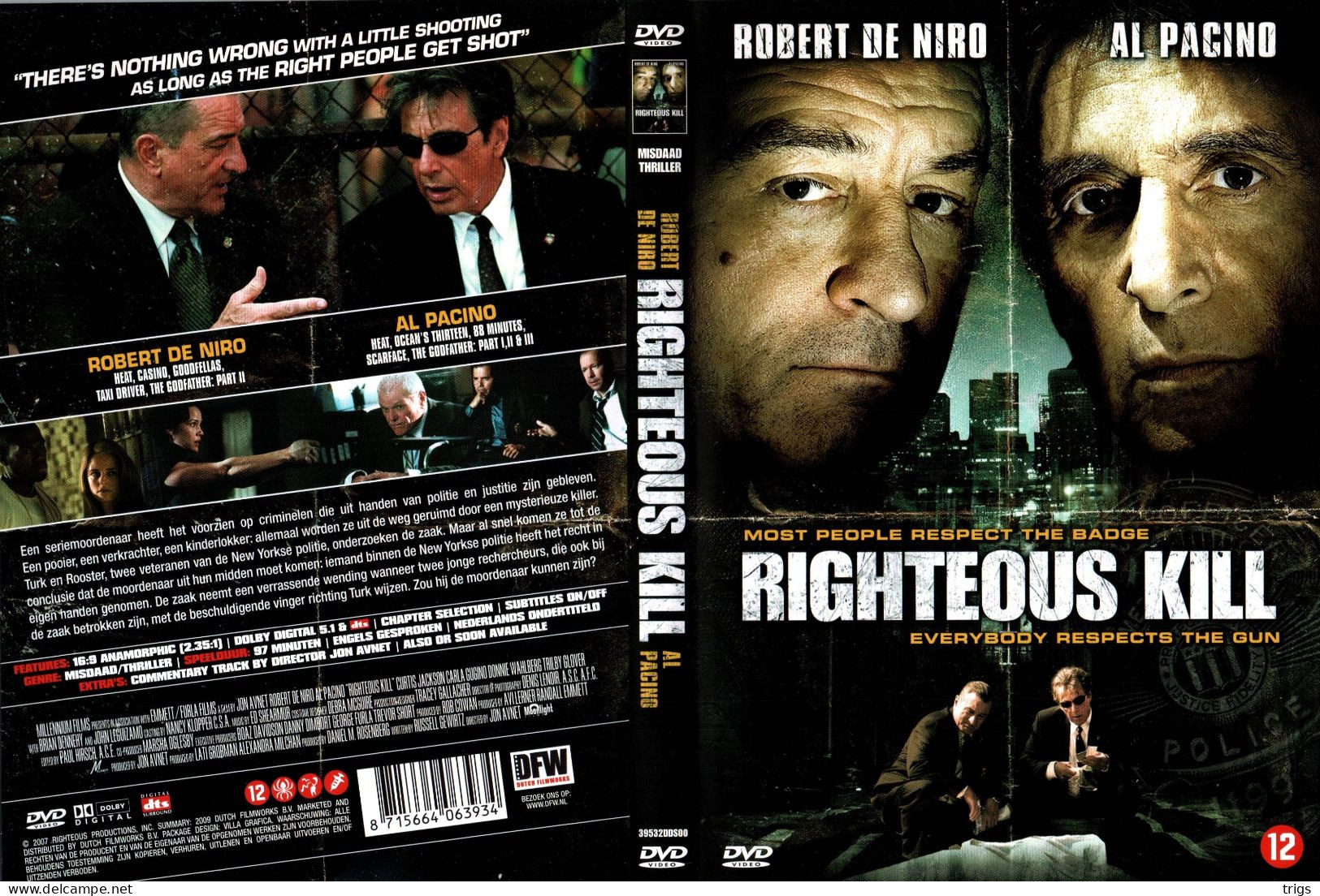 DVD - Righteous Kill - Policiers