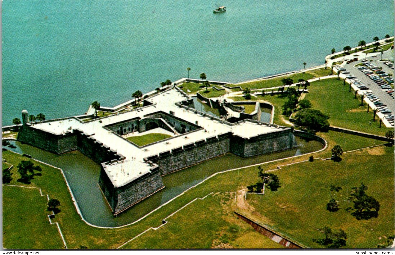 Florida St Augustine Aerial View Of Castillo De San Marcos National Monument - St Augustine