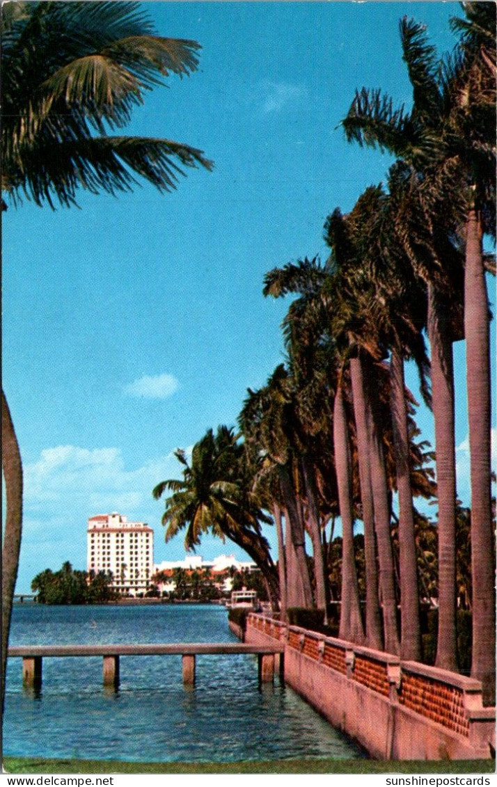 Florida Palm Beach Looking Along Lake Worth Toward The Flagler Museum - Palm Beach