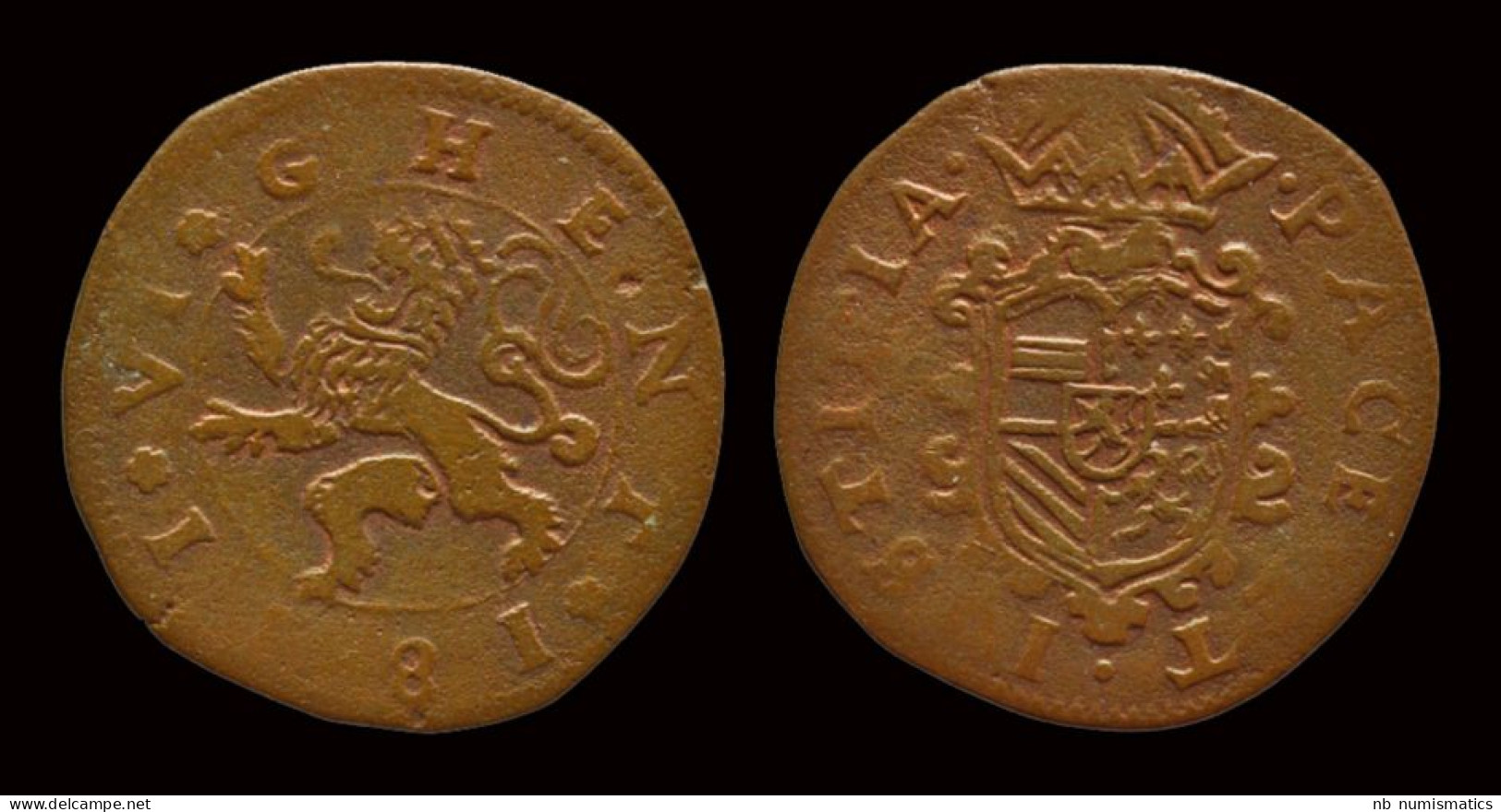 Southern Netherlands The City Of Gent Under Filips II 6 Mijt 1581 - 1556-1713 Pays-Bas Espagols