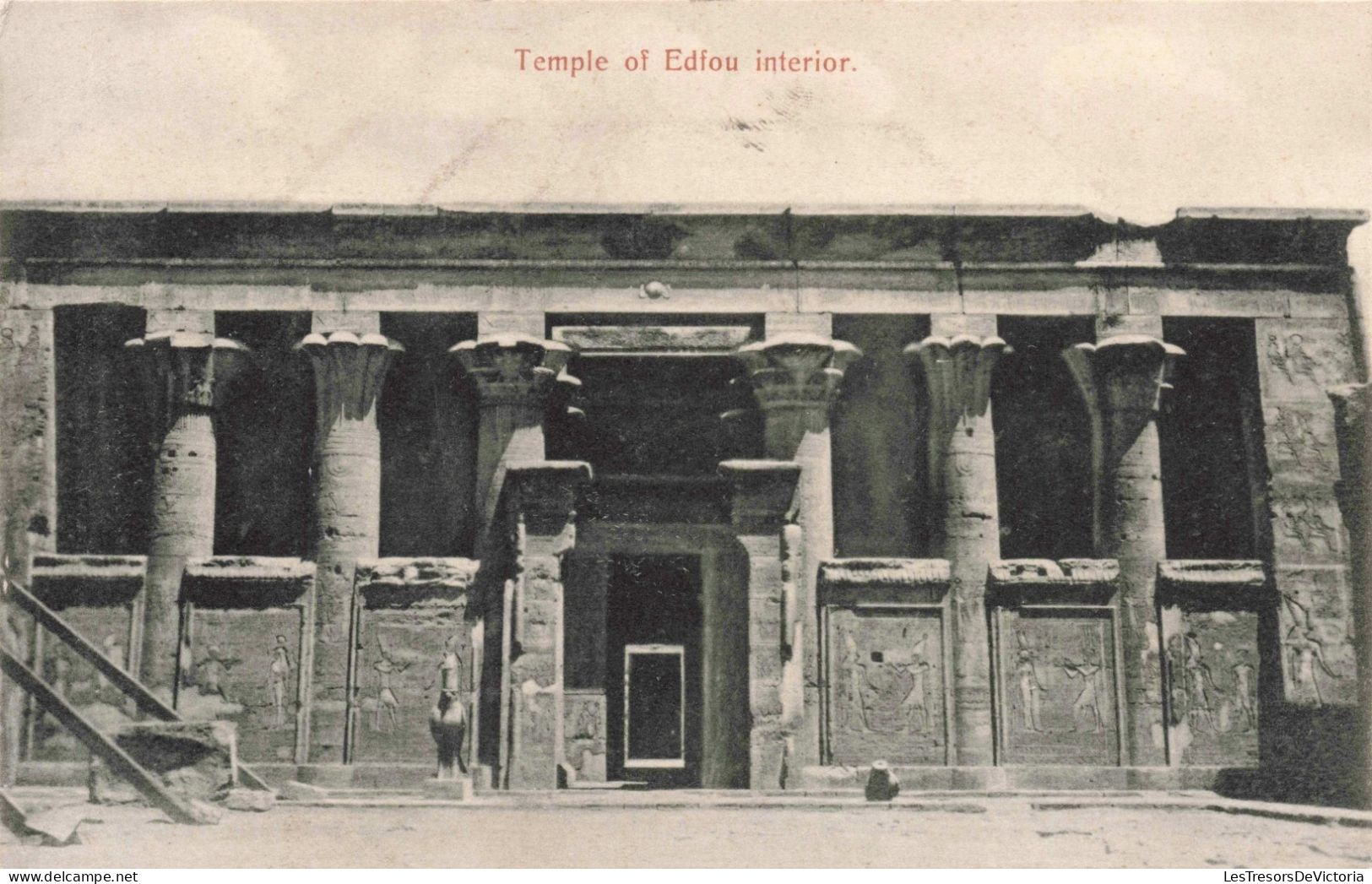 EGYPTE -  Temple Of Edfou Interior - Carte Postale Ancienne - Museos