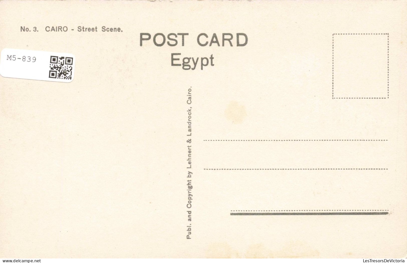 EGYPTE - Le Caire - Scène De Rue  - Colorisé - Animé - Carte Postale Ancienne - Le Caire