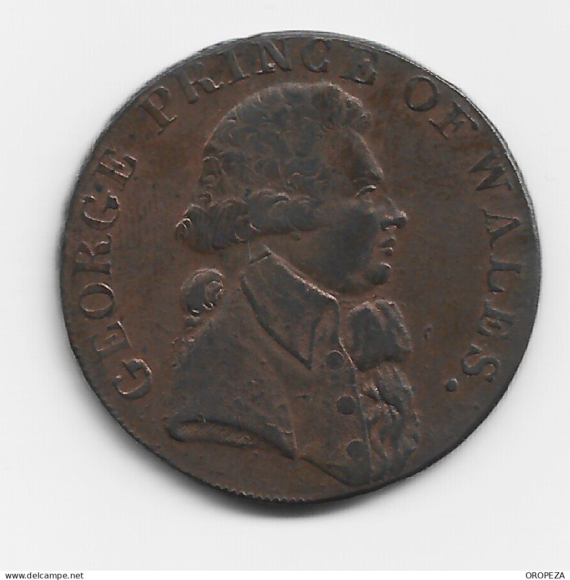 T57  -  GRAN BRETAÑA - Middlesex George Prince Of Wales Halfpenny - Other & Unclassified