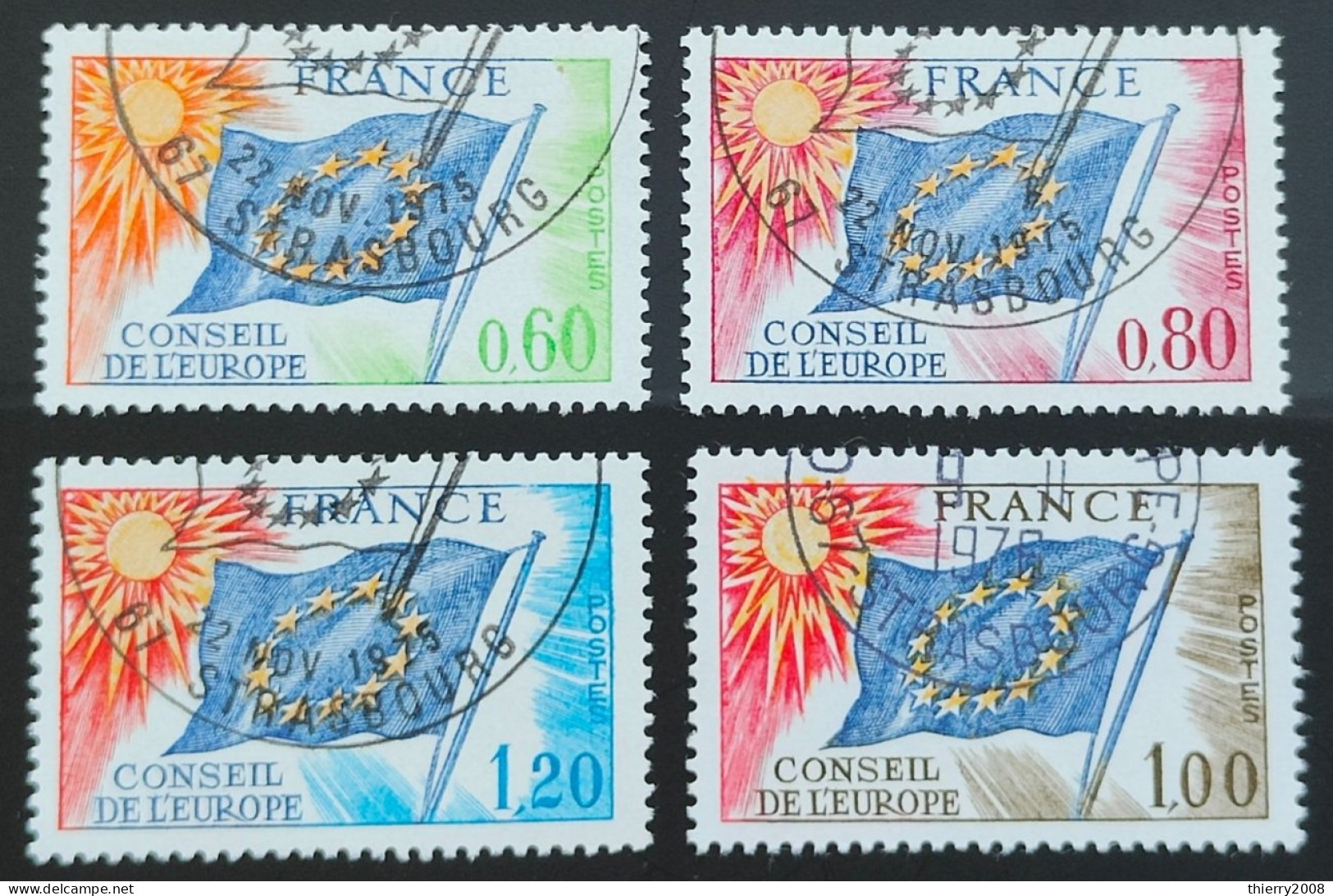 Timbres De Service N° 46 à 49 Avec Oblitèration Du Conseil De L'Europe  TTB - Oblitérés