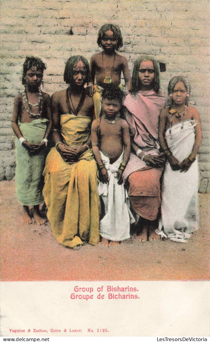 EGYPTE - Bicharins - Groupes De Bicharins - Colorisé  - Carte Postale Ancienne - Louxor