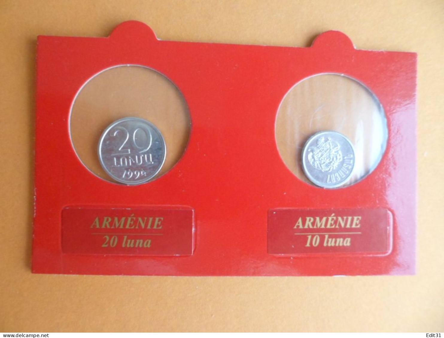 Monnaie - Sous Blister , ARMENIE - 10 Et 20 Luna - Armenien