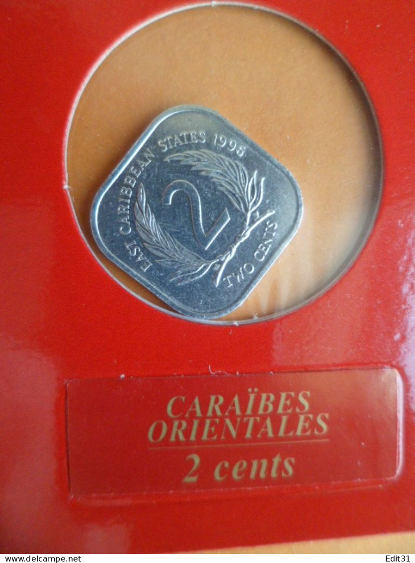 Monnaie - Sous Blister , CARAIBES ORIENTALES - 1 Et 2 Cents - Caribe Británica (Territorios Del)
