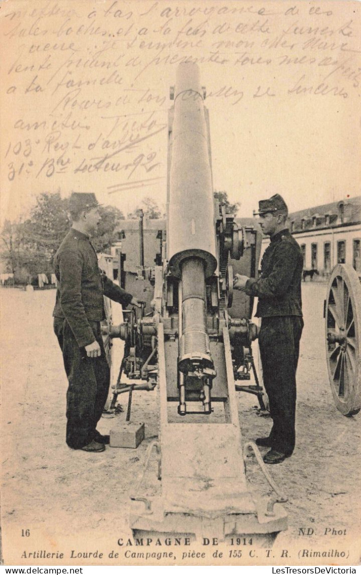 EVÉNEMENTS - Campagne De 1914 -  Artillerie Lourde De Campagne - Carte Postale Ancienne - Manifestations