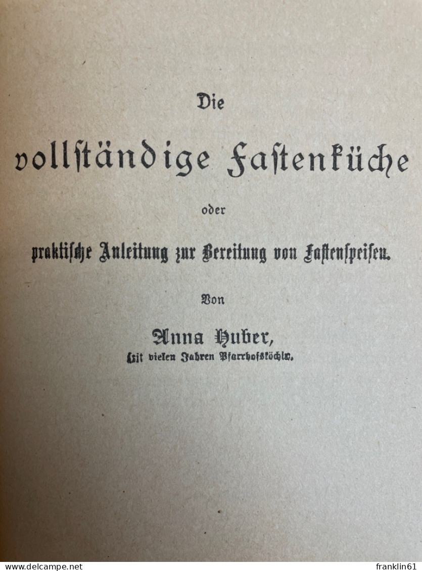 Marie Schandris bekanntes Regensburger Kochbuch.