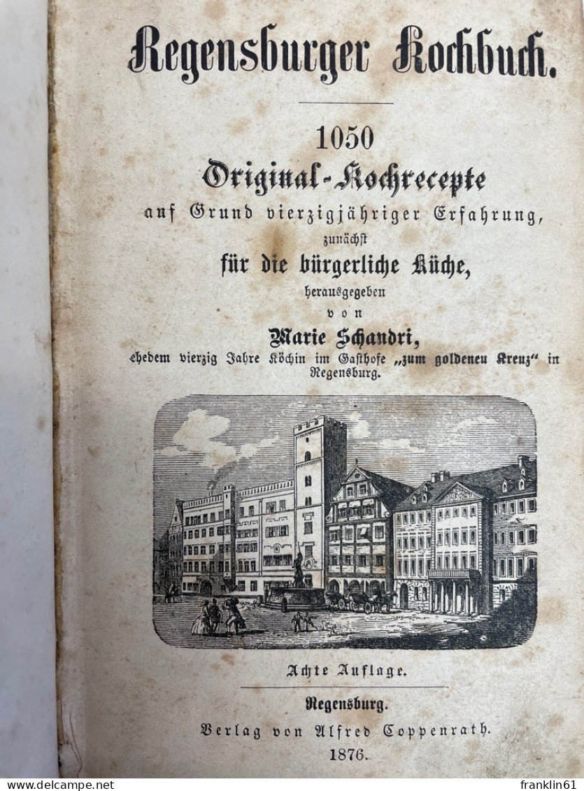 Regensburger Kochbuch. - Food & Drinks