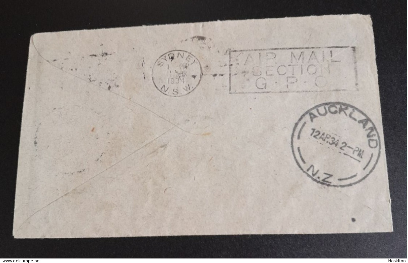 14april 1934Kaitaia -Sydney Trans Tasman Flight VH-UXX "Faith In  Australia " - Cartas & Documentos
