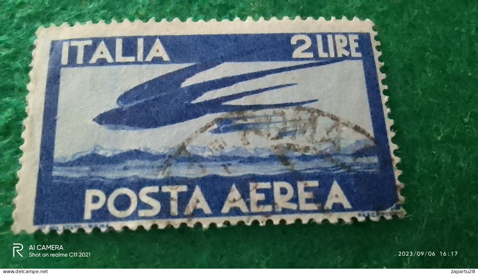 ıTALYA-1944-1946    2 LİRE       USED - Airmail