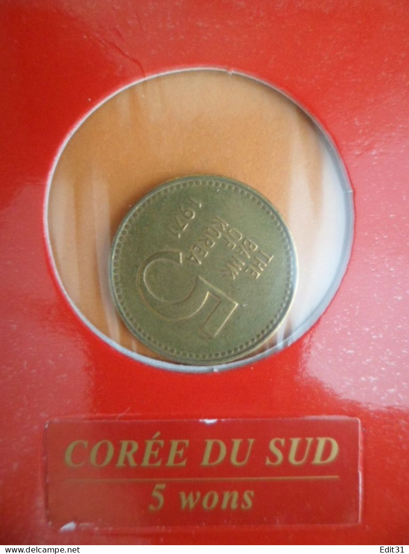 Monnaie - Sous Blister , COREE Du SUD - 1 Et 5 Wons - Korea (Süd-)