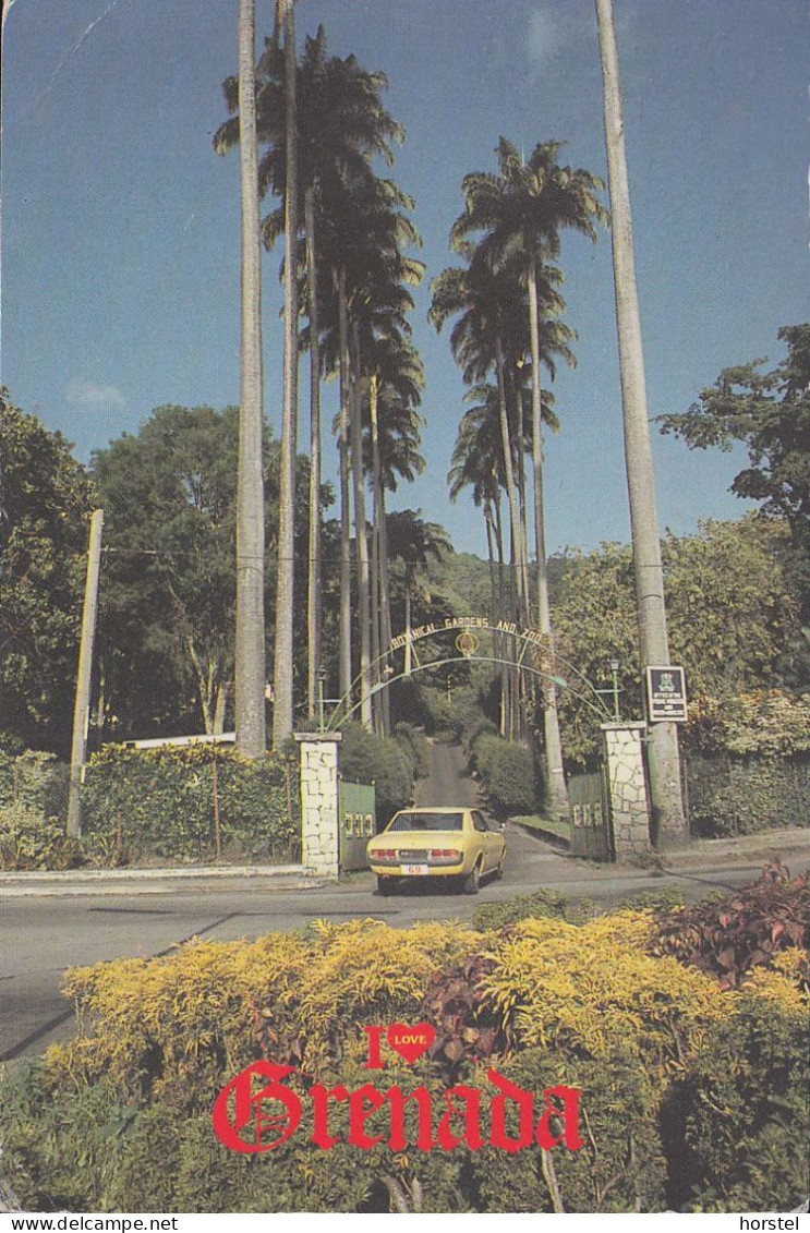 Grenada - Botanical Gardens & Zoo - Car - Nice Stamp - Grenada