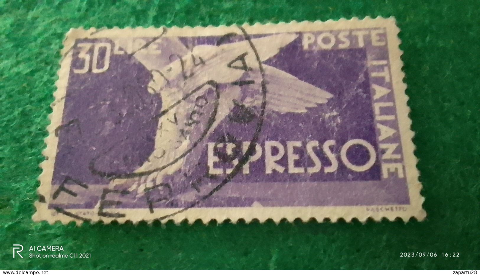 ıTALYA-1944-1946    30 LİRE      USED - Correo Aéreo