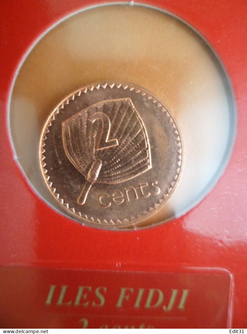 Monnaie - Sous Blister , Iles FIDJI - 1 Et 2 Cents - Fidji