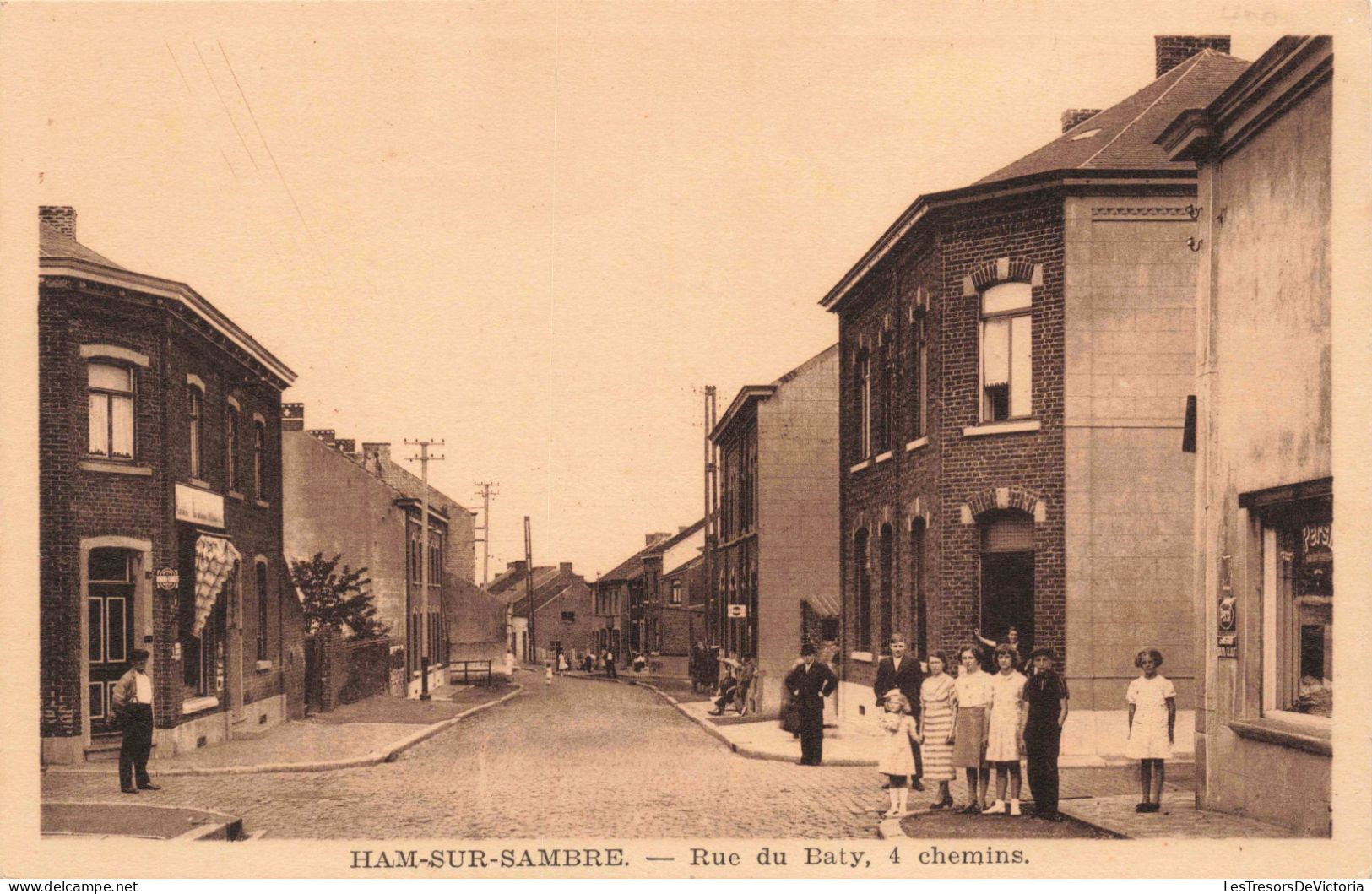 BELGIQUE - Halm-sur-sambre -  Rue De Baty  - Animé -  Carte Postale Ancienne - Jemeppe-sur-Sambre