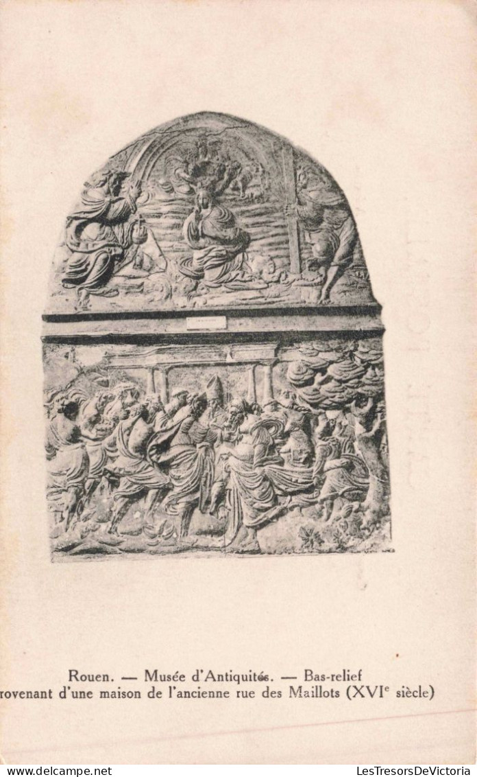 ARTS - Musée D'Antiquité - Bas Relief Provenant D'une Maison De L'ancienne Rue Des Maillots  - Carte Postale Ancienne - Antiquité